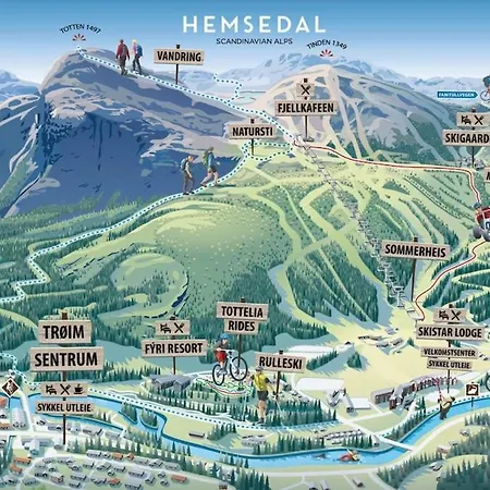 New! Fjellandsbyen Ski&bike Lejlighed